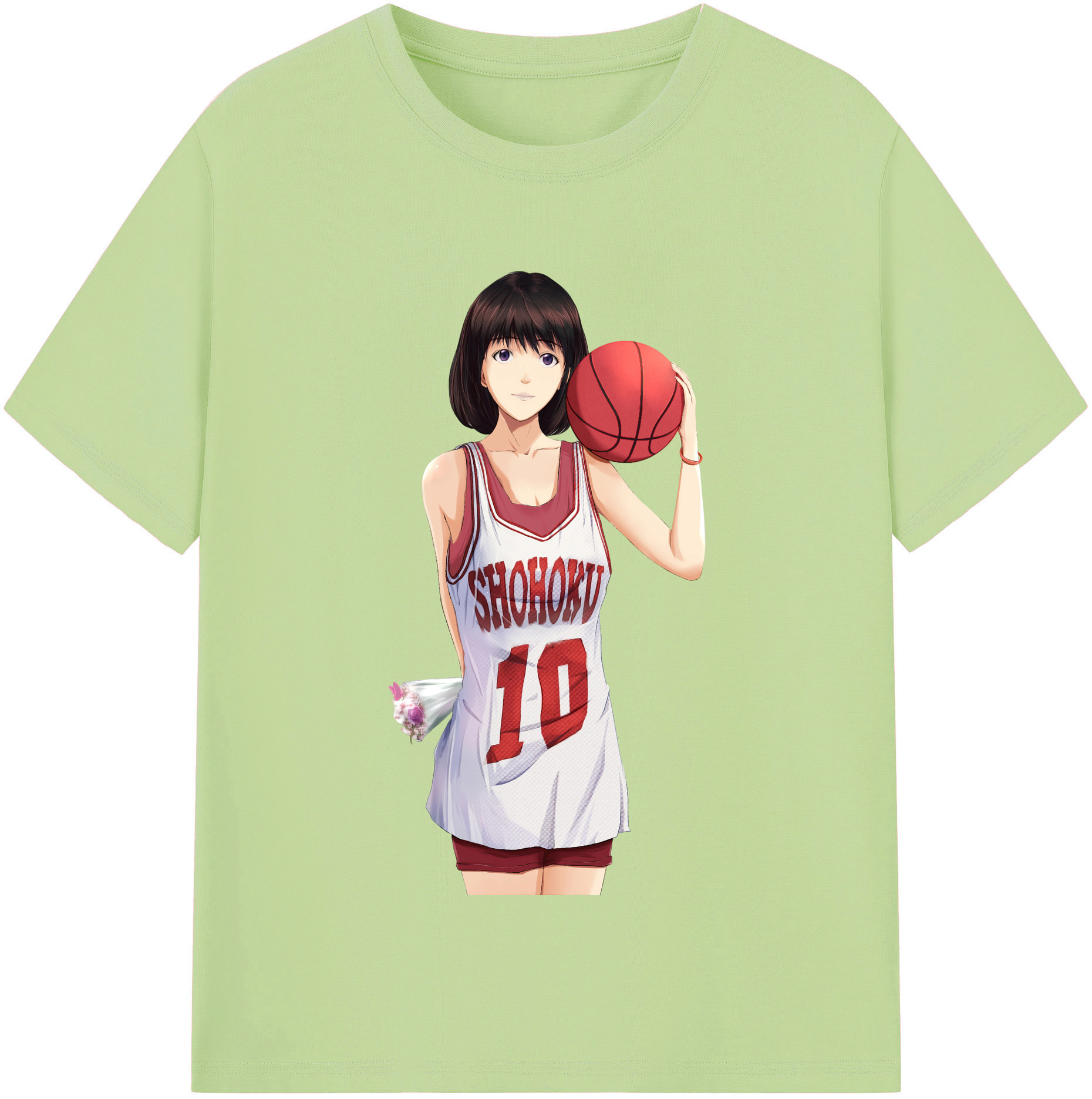 SLAM DUNK／スラムダンク 綿100％半袖Tシャツ（フロントプリント）